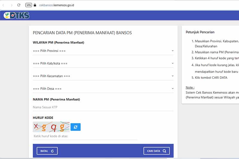 Cara Cek Bansos Kemensos, Bansos Lansia Cair Mei 2025 Klik cekbansos.kemensos.go.id