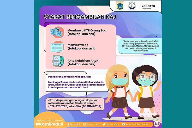 Bansos Kartu Anak Jakarta (KAJ), Kartu Lansia Jakarta (KLJ) dan Kartu Penyandang Disabilitas Jakarta (KPDJ) Cair Juni 2025
