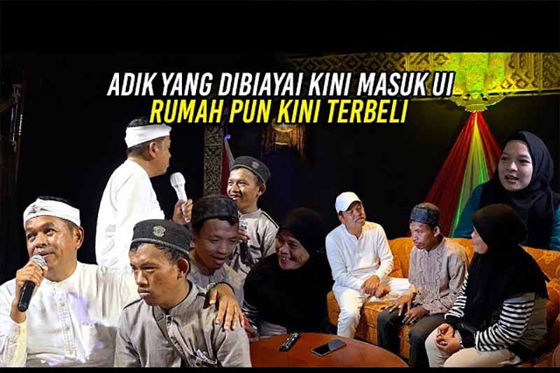 Video Kang Dedi Mulyadi Channel : Adit Dapat Rumah Adiknya Adit Masuk UI Dapat Beasiswa