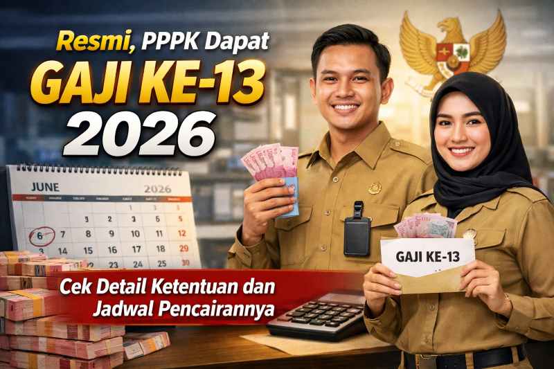 Resmi, PPPK Dapat Gaji ke-13 2026, Cek Detail Ketentuan dan Jadwal Pencairannya
